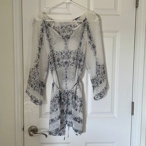 Jessica Simpson Maternity Floral Boho Sheer Top